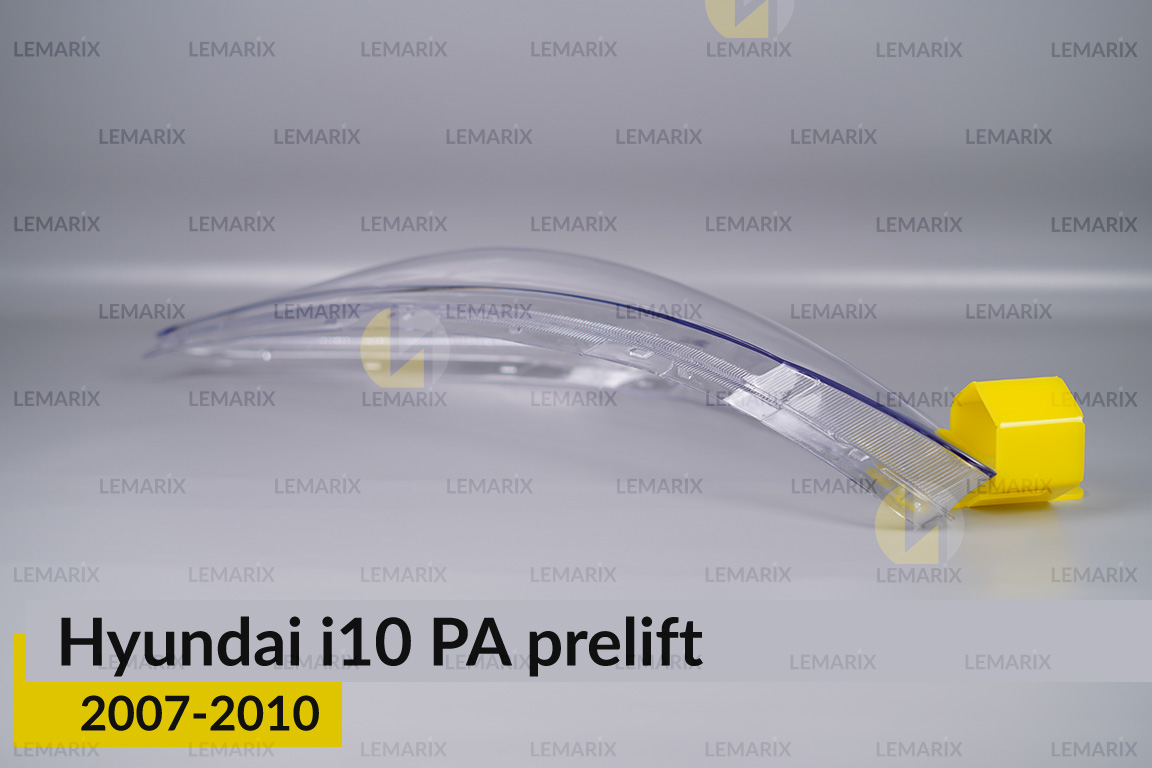 Скло фари Hyundai i10 PA (2007-2010) дорест ліве