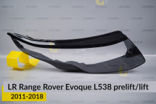 Скло фари Land Rover Range Rover Evoque L538 (2011-2018) дорест/рест праве