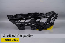 Декоративна маска базова Audi A6 C8 (2018-2025) дорест ліва