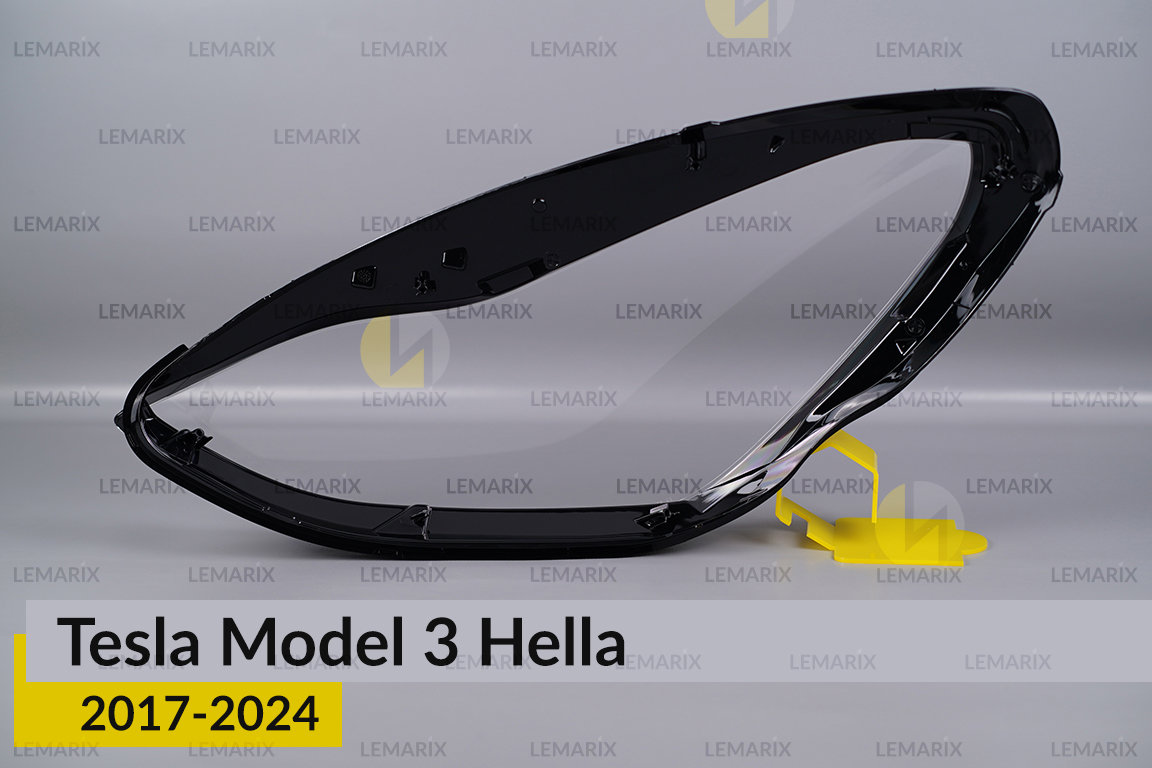 Скло фари Tesla Model 3 Hella (2017-2023) праве