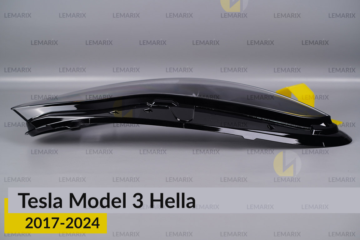 Скло фари Tesla Model 3 Hella (2017-2023) праве