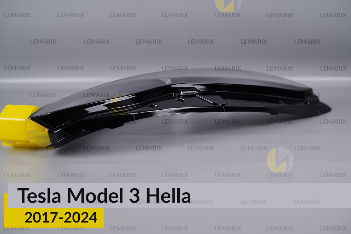 Скло фари Tesla Model 3 Hella (2017-2023) праве
