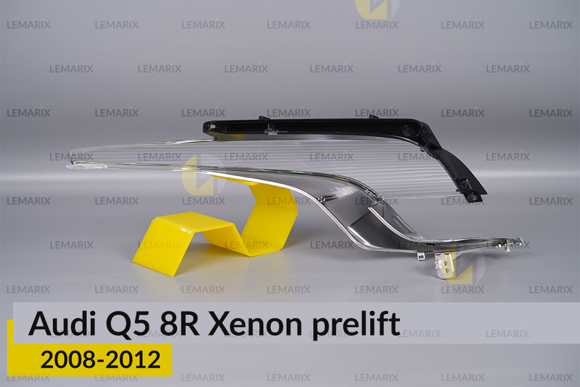 Хромована декоративна маска верхня Audi Q5 8R Xenon (2008-2012) дорест ліва