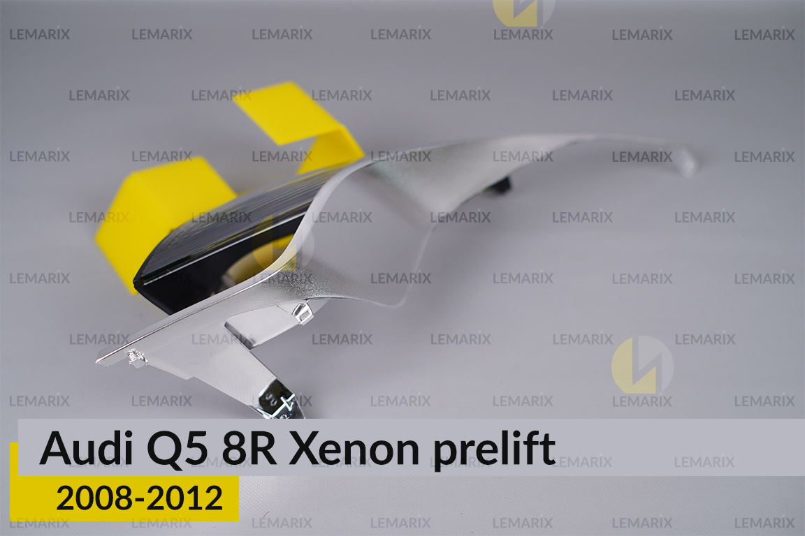 Хромована декоративна маска верхня Audi Q5 8R Xenon (2008-2012) дорест ліва