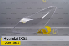 Стекло фары Hyundai IX55 (2006-2012) левое
