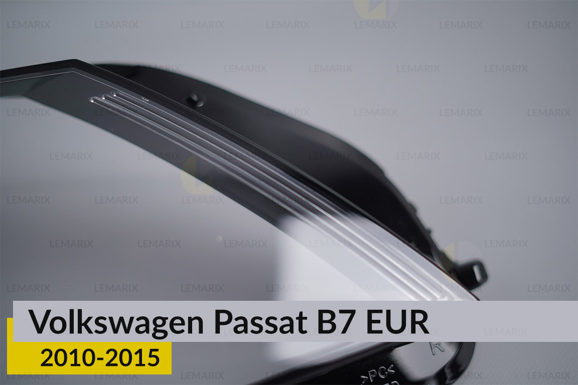 Скло фари VW Volkswagen Passat B7 EUR (2010-2015) праве