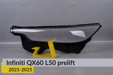 Скло фари Infiniti QX60 L50 (2021-2025) дорест ліве