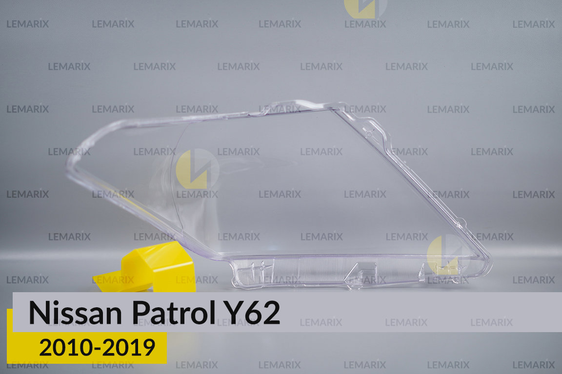 Скло фари Nissan Patrol Y62 (2010-2019) ліве