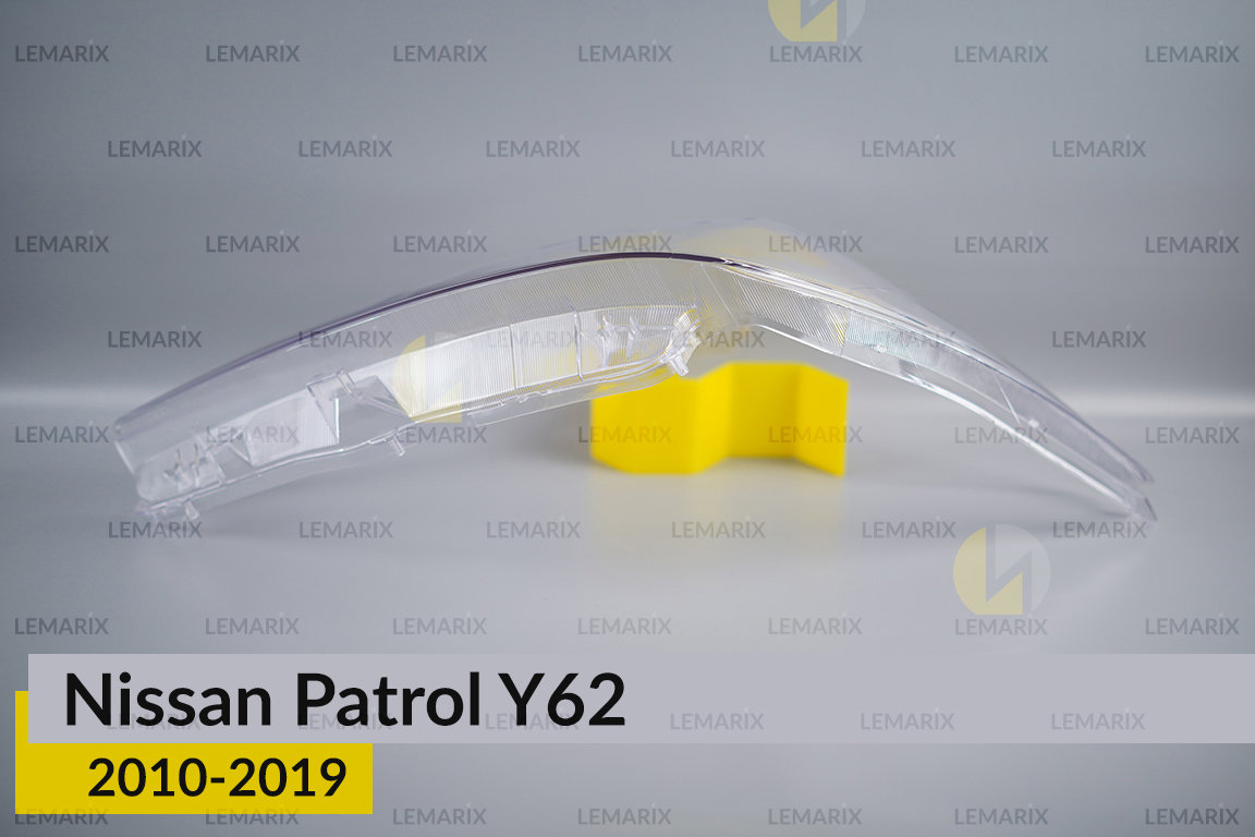 Скло фари Nissan Patrol Y62 (2010-2019) ліве