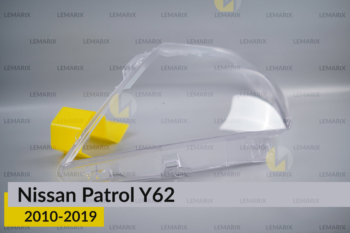Скло фари Nissan Patrol Y62 (2010-2019) ліве