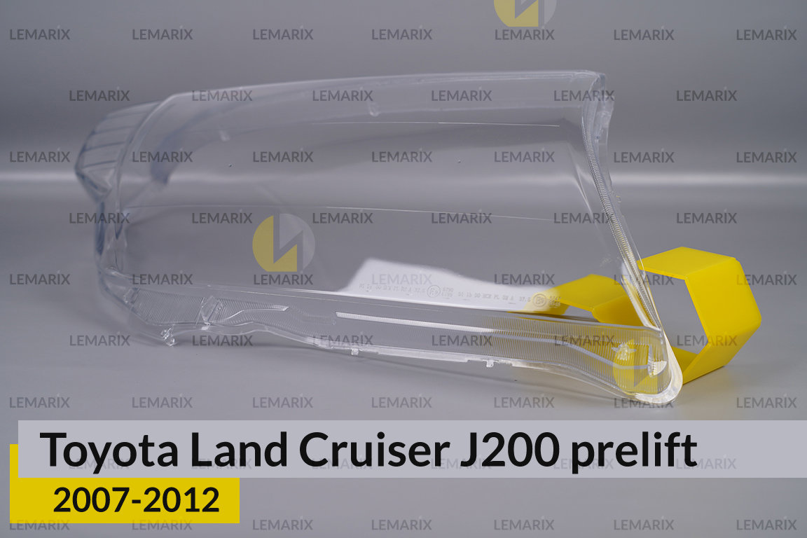 Скло фари Toyota Land Cruiser J200 (2007-2012) дорест праве