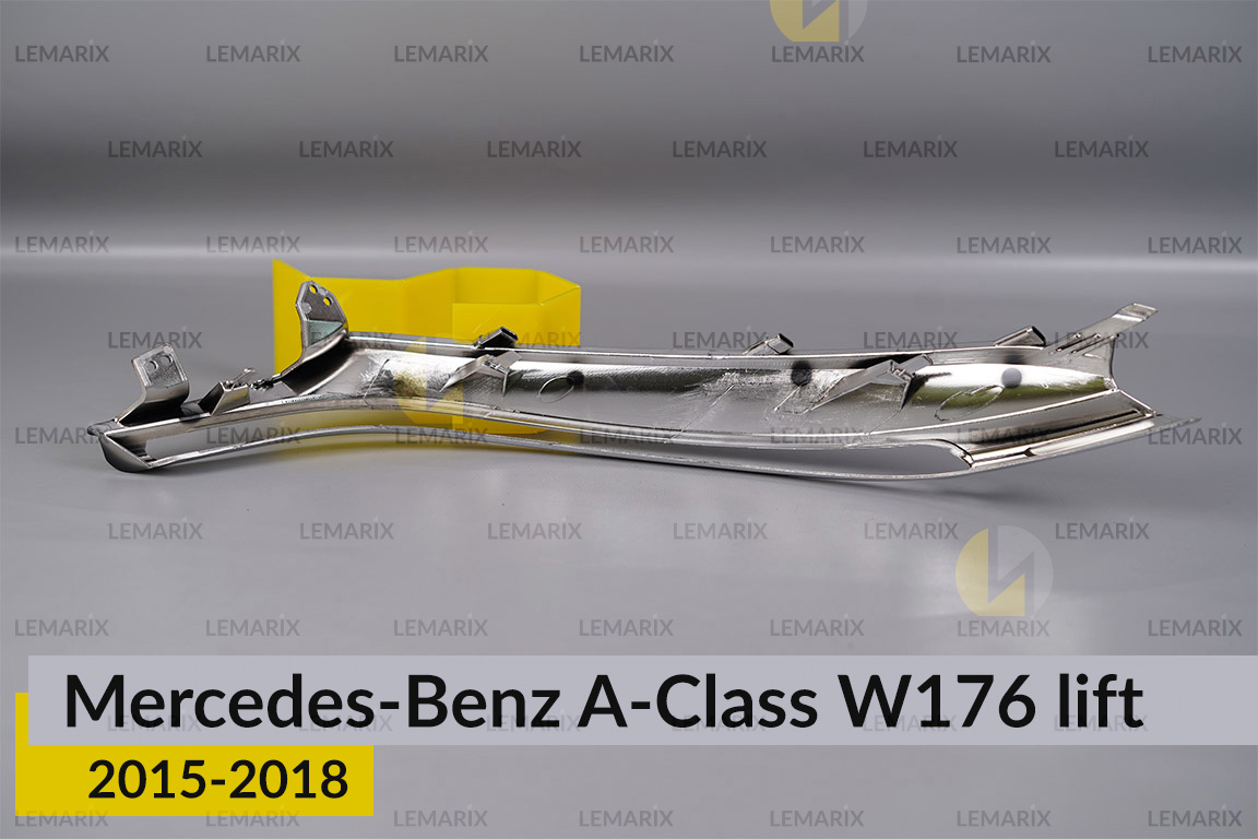 Хромована декоративна маска світловода Mercedes-Benz A-Class W176 (2015-2018) рест права