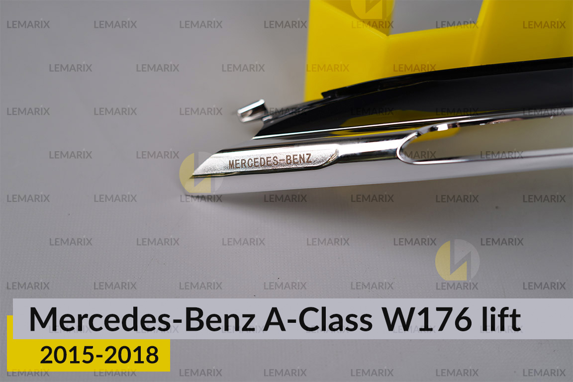 Хромована декоративна маска світловода Mercedes-Benz A-Class W176 (2015-2018) рест права