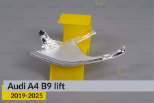 Хромована маска бокова внутрішня Audi A4 B9 (2019-2025) рест ліва