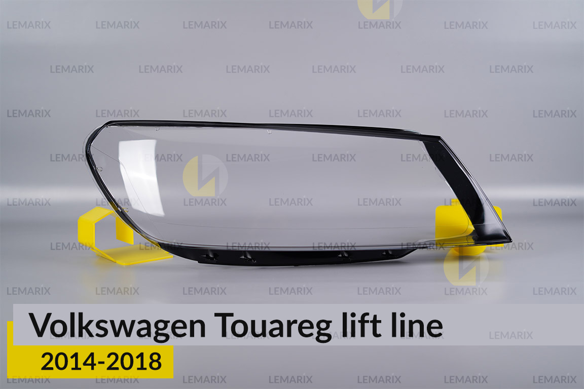 Скло фари VW Volkswagen Touareg (2014-2018) полоска рест праве