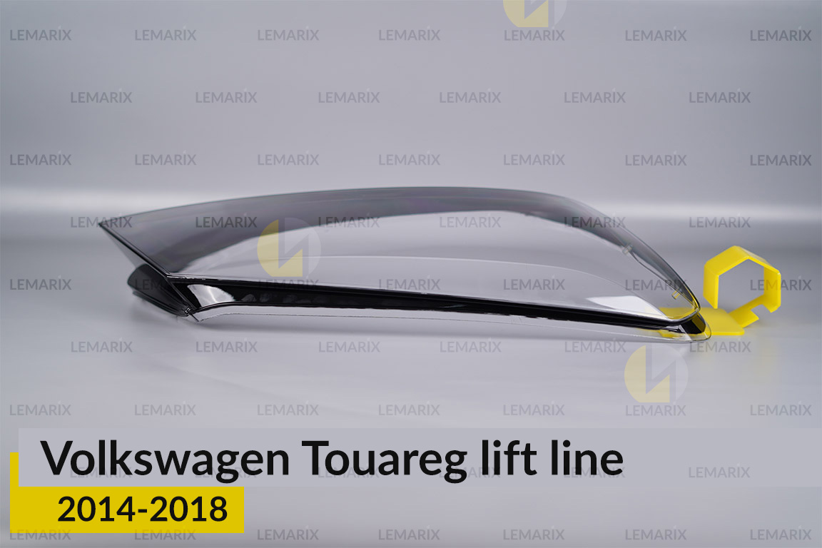 Скло фари VW Volkswagen Touareg (2014-2018) полоска рест праве