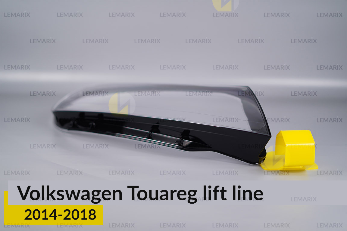 Скло фари VW Volkswagen Touareg (2014-2018) полоска рест праве