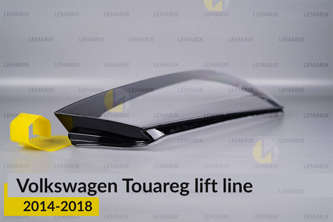 Скло фари VW Volkswagen Touareg (2014-2018) полоска рест праве