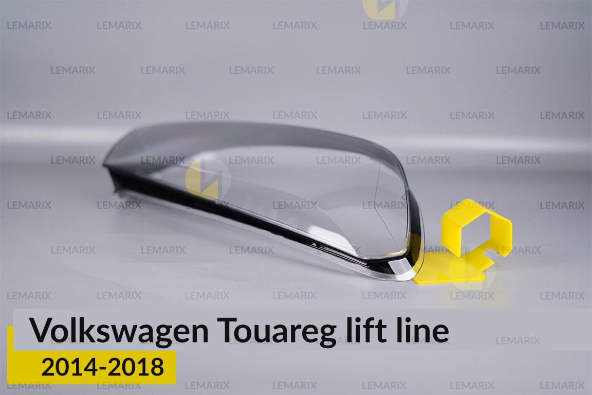 Скло фари VW Volkswagen Touareg (2014-2018) полоска рест праве