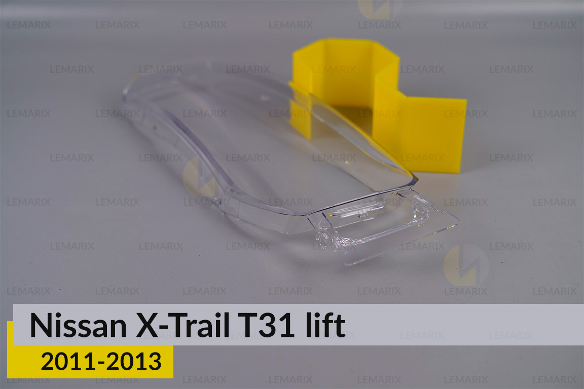 Скло фари Nissan X-Trail T31 верхнє (2011-2013) рест праве