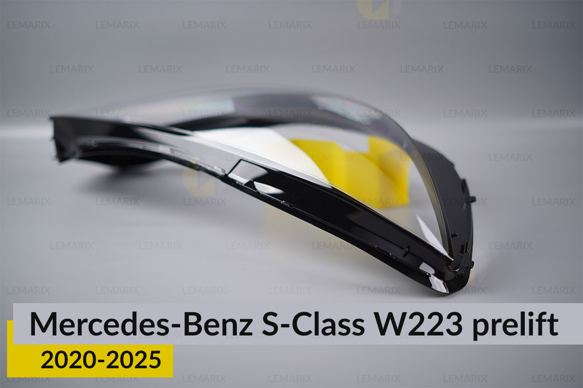 Скло фари Mercedes-Benz S-Class W223 (2020-2025) дорест праве
