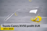 Скло фари Toyota Camry XV50 EUR (2011-2014) дорест ліве