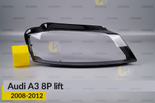 Скло фари Audi A3 8P (2008-2012) рест праве
