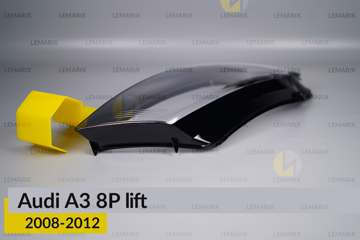 Скло фари Audi A3 8P (2008-2012) рест праве