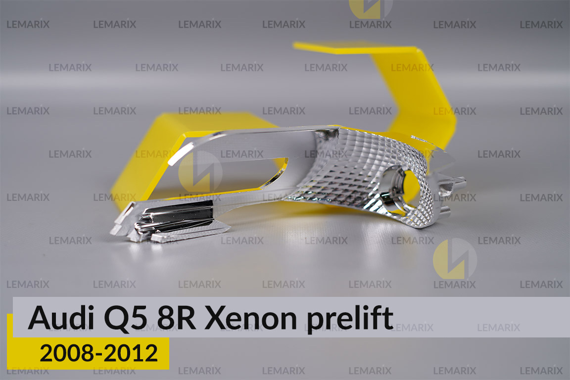 Хромована декоративна маска світлорозсіювач поворотника Audi Q5 8R Xenon (2008-2012) дорест ліва