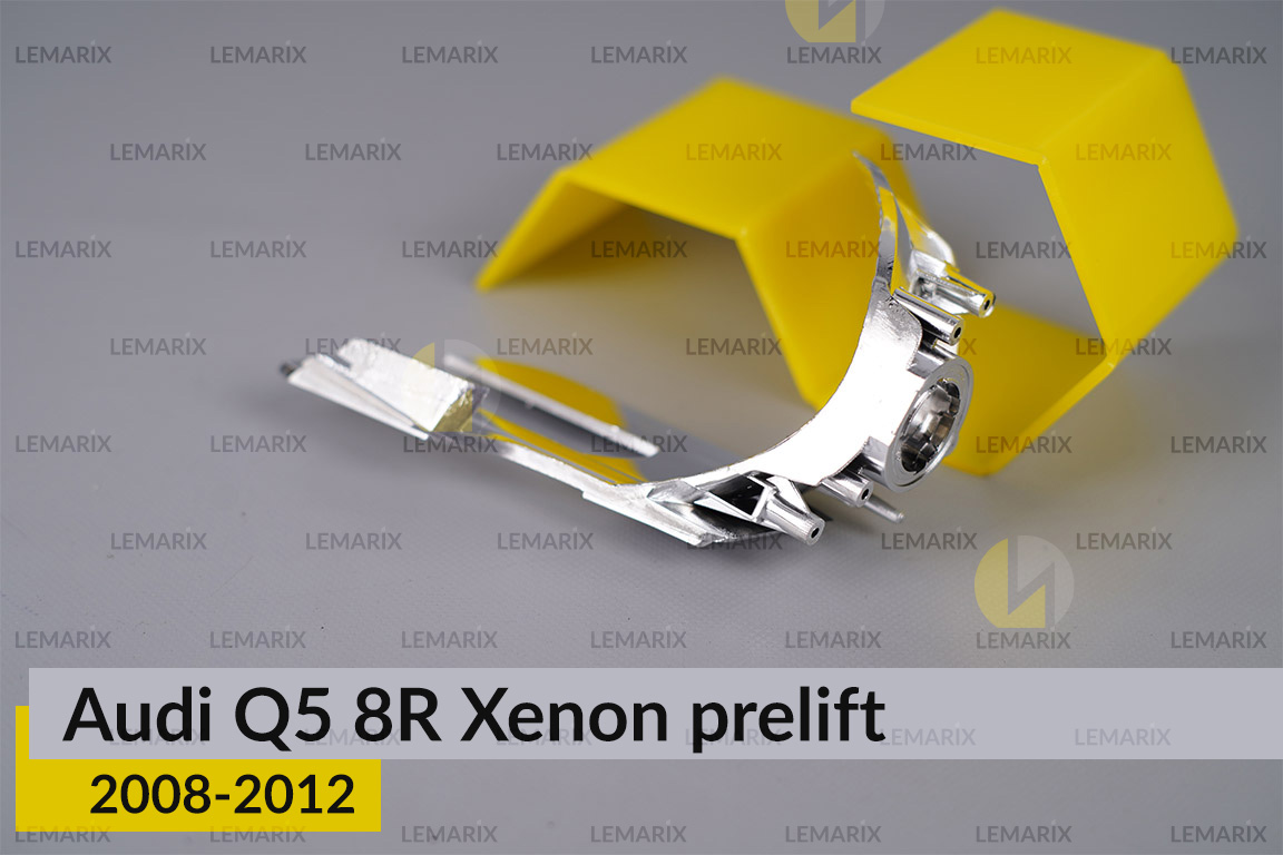 Хромована декоративна маска світлорозсіювач поворотника Audi Q5 8R Xenon (2008-2012) дорест ліва