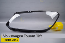 Скло фари VW Volkswagen Touran (2010-2015) 1 рест ліве