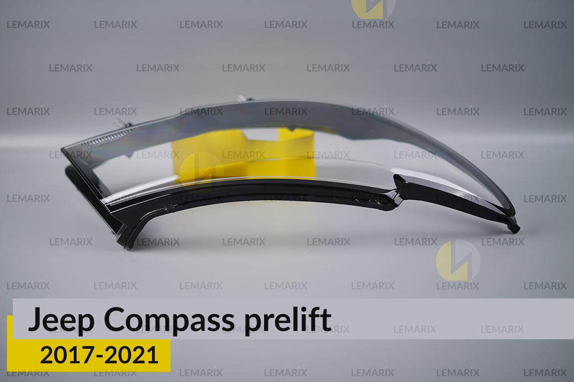 Скло фари Jeep Compass (2017-2021) дорест праве