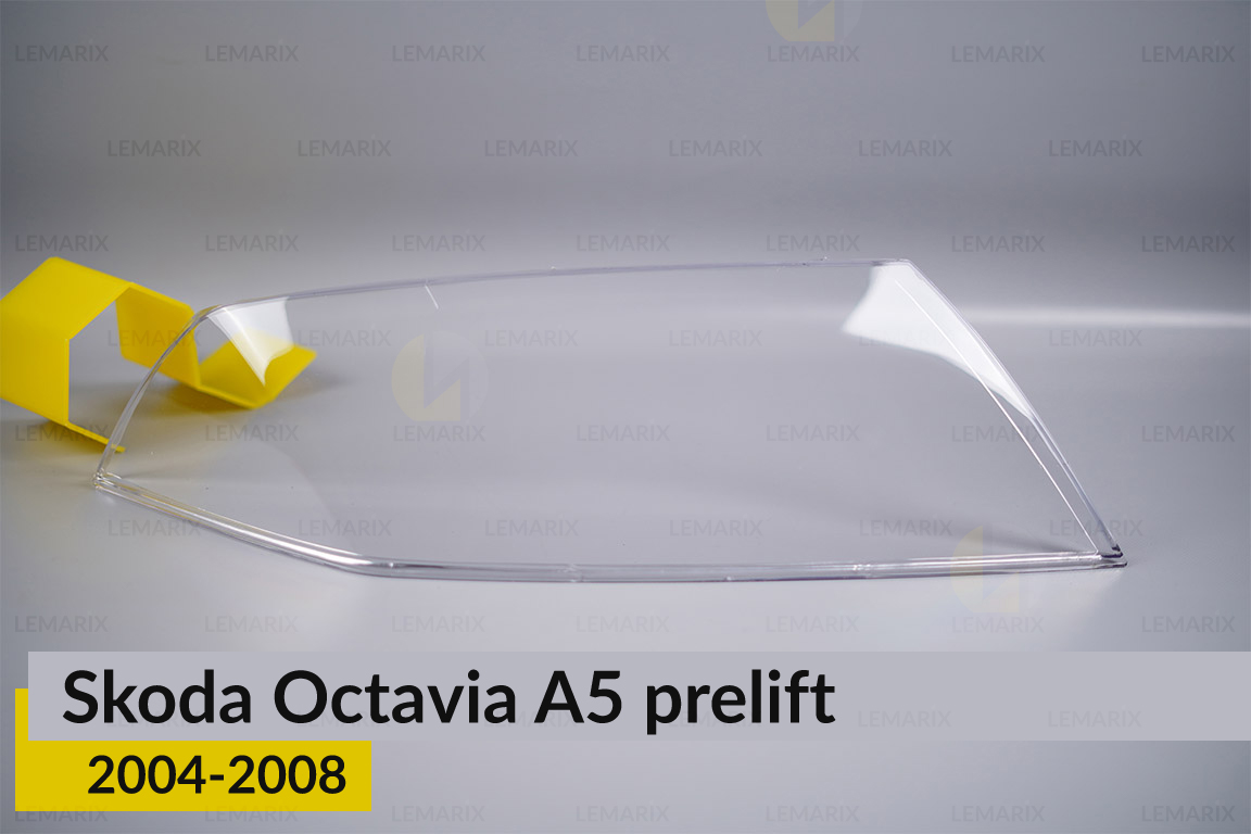 Скло фари Skoda Octavia A5 (2004-2008) дорест праве