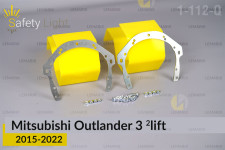 Переходная рамка для Mitsubishi Outlander 3 (2015-2022) 2 рест