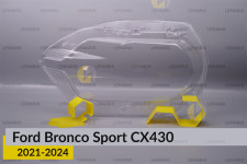 Скло фари Ford Bronco Sport CX430 (2021-2024) ліве