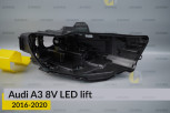 Корпус фари Audi A3 8V LED (2016-2020) рест правий