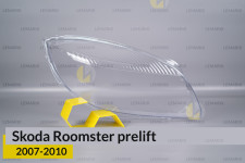 Скло фари Skoda Roomster (2007-2010) дорест праве