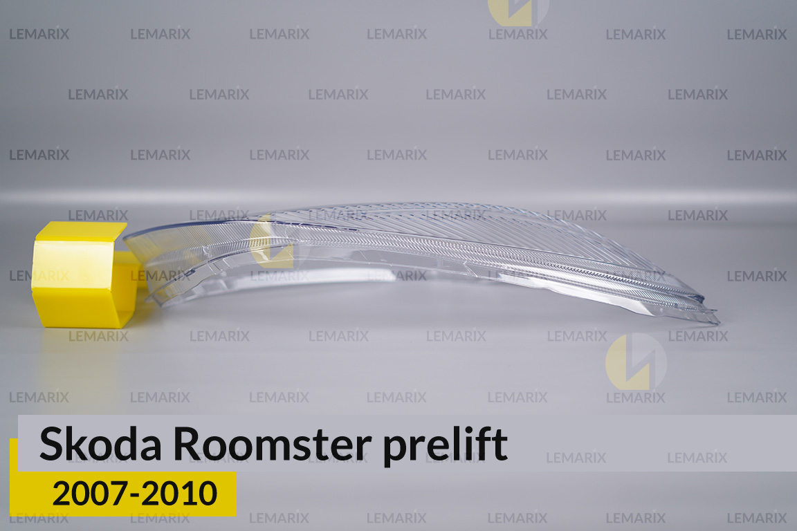 Скло фари Skoda Roomster (2007-2010) дорест праве