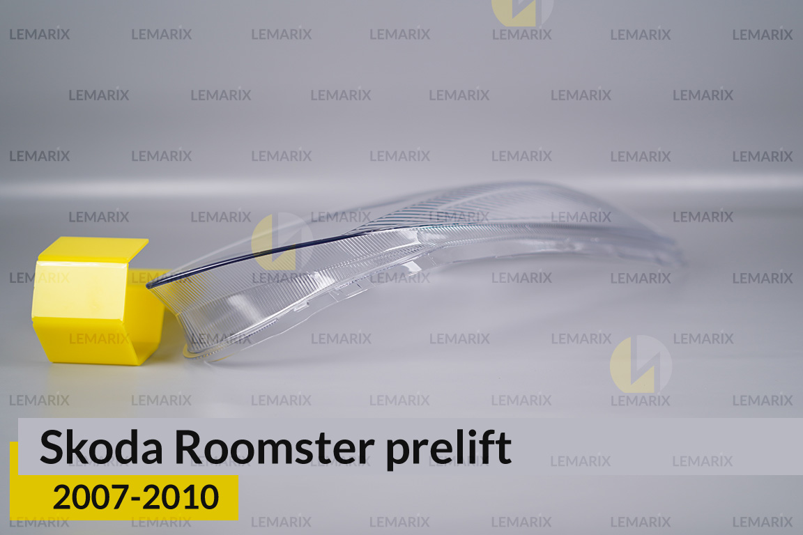 Скло фари Skoda Roomster (2007-2010) дорест праве