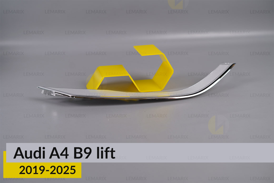 Хромована декоративна маска нижня Audi A4 B9 (2019-2025) рест права