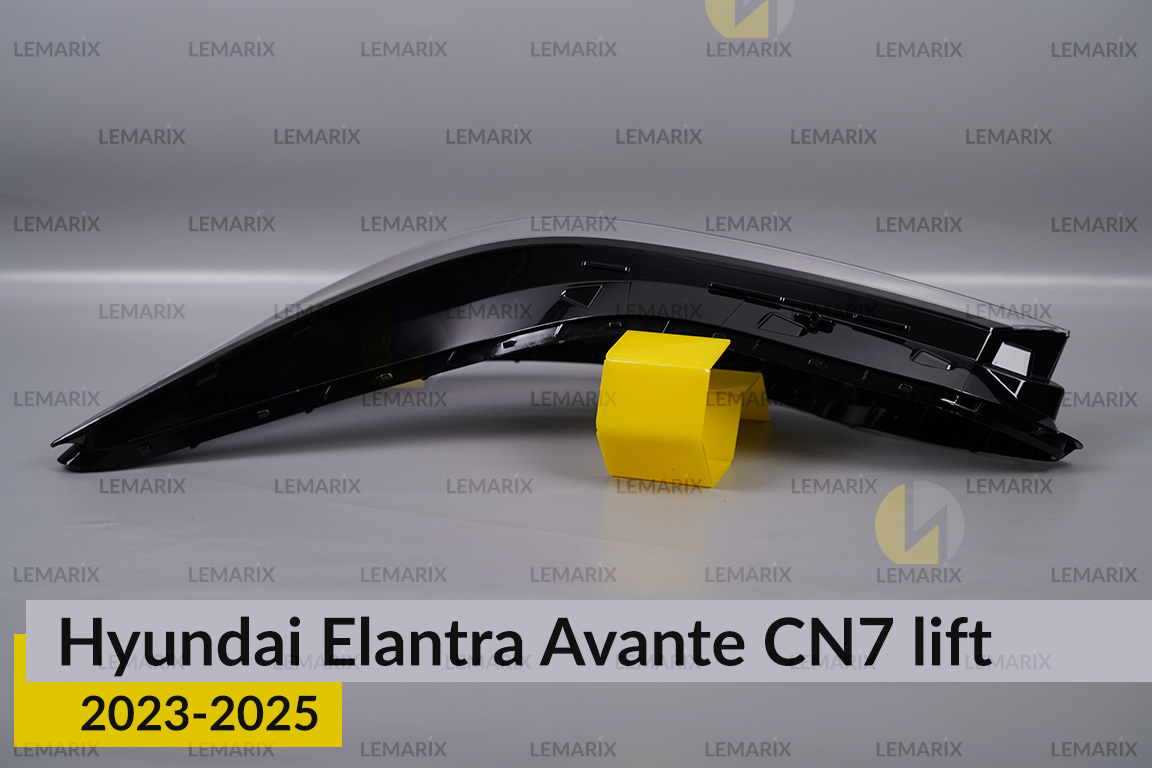 Стекло фары Hyundai Elantra Avante CN7 (2023-2026) рест левое