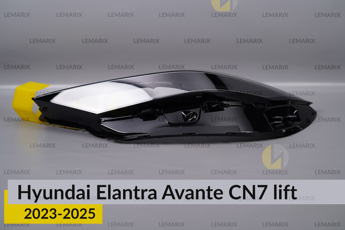 Стекло фары Hyundai Elantra Avante CN7 (2023-2026) рест левое