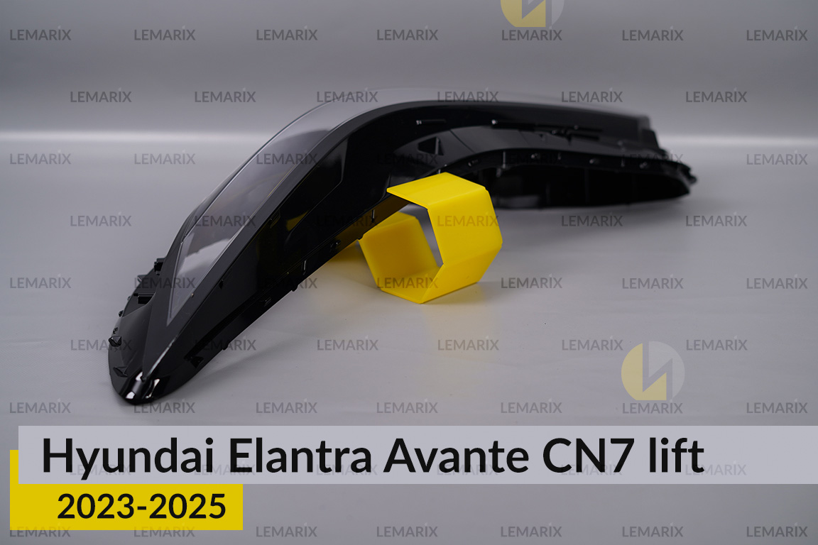 Стекло фары Hyundai Elantra Avante CN7 (2023-2026) рест левое