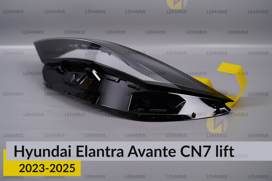 Стекло фары Hyundai Elantra Avante CN7 (2023-2026) рест левое