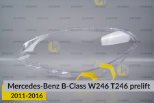 Скло фари Mercedes-Benz B-Class W246 T246 (2011-2016) дорест ліве