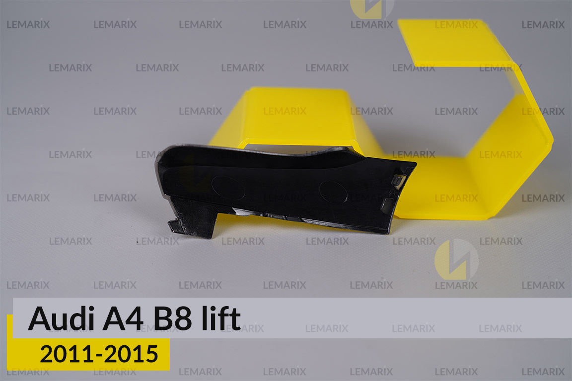 Хромована маска лінзи бокова Audi A4 B8 (2011-2015) рест ліва