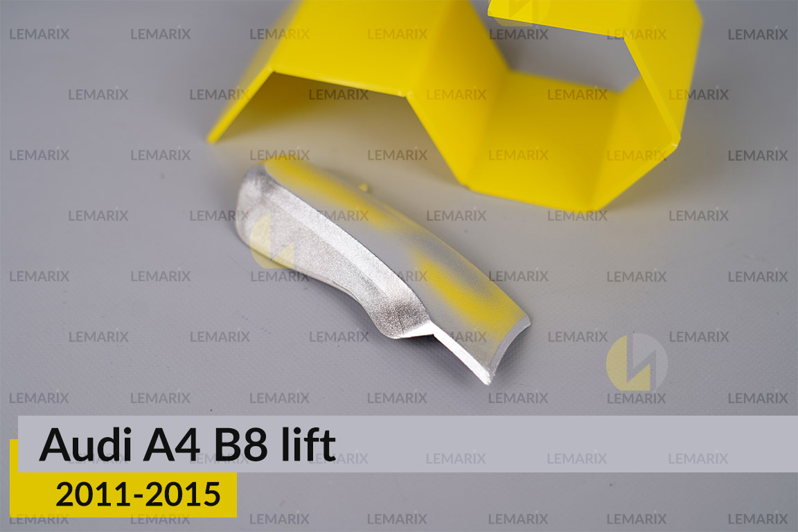 Хромована маска лінзи бокова Audi A4 B8 (2011-2015) рест ліва