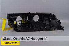 Корпус фари Skoda Octavia A7 Halogen (2016-2020) рест правий
