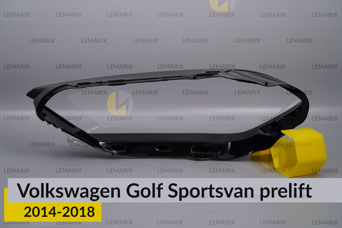 Скло фари VW Volkswagen Golf Sportsvan (2014-2018) дорест праве