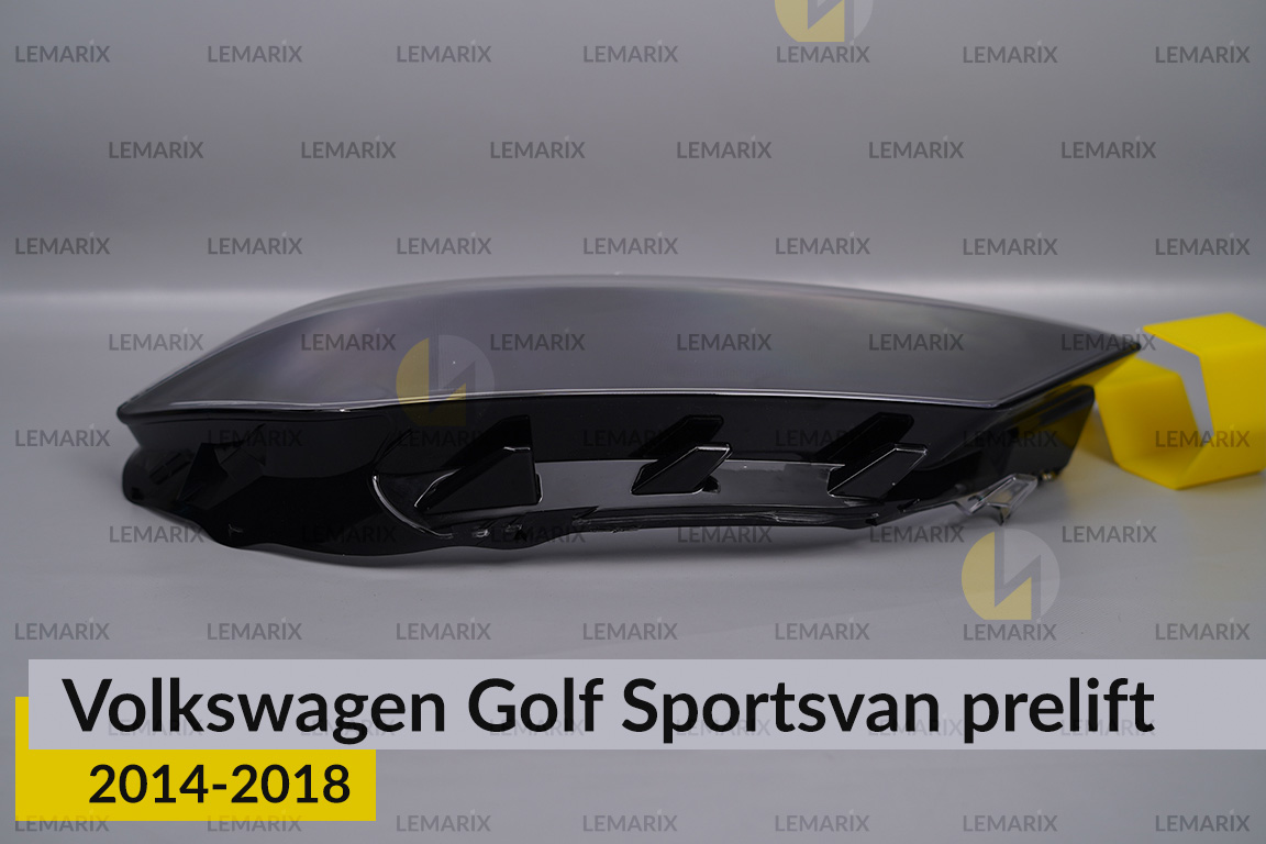 Скло фари VW Volkswagen Golf Sportsvan (2014-2018) дорест праве